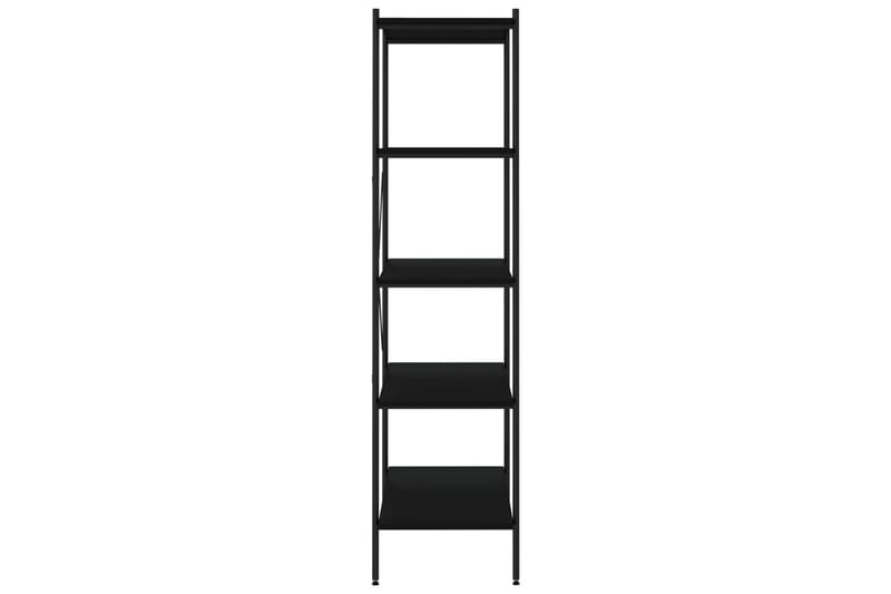 reol med 5 hylder 80x40x163 cm sort - Sort - Opbevaring - Hylder & Reoler - Opbevaringshylde - Lagerhykde