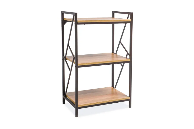 Tablonal Reol 60x40 cm, Natur/Sort