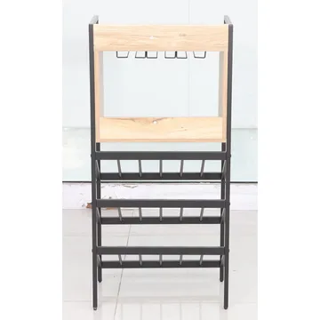 Vinreol Bjeldor Rustic melamin 51x30x108 cm - rustik - Opbevaring - Hylder & Reoler - Opbevaringshylde - Vinstativ & vinhylde