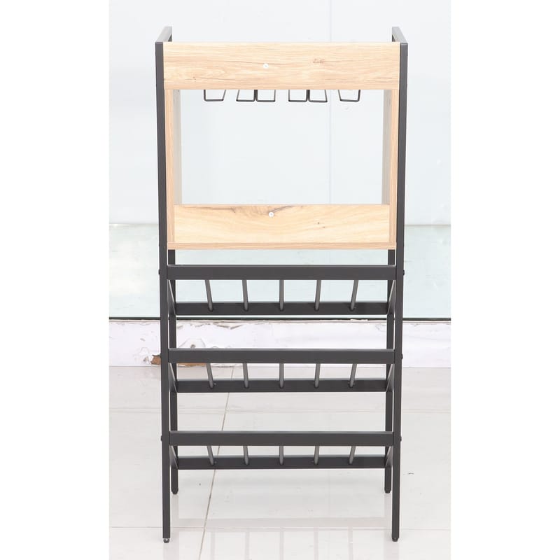 Vinreol Bjeldor Rustic melamin 51x30x108 cm - rustik - Opbevaring - Hylder & Reoler - Opbevaringshylde - Vinstativ & vinhylde