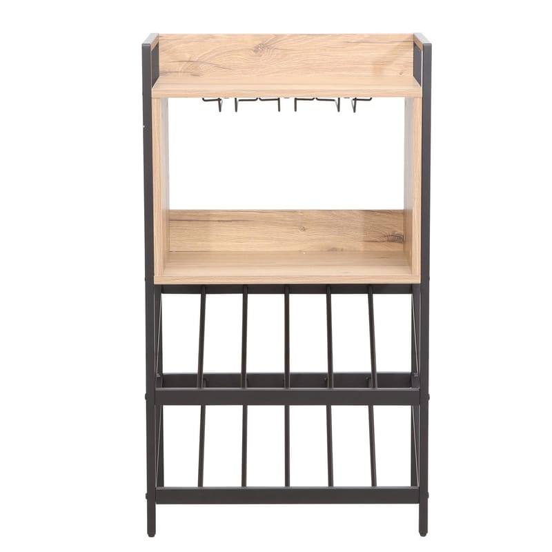 Vinreol Bjeldor Rustic melamin 51x30x90 cm - rustik - Opbevaring - Hylder & Reoler - Opbevaringshylde - Vinstativ & vinhylde