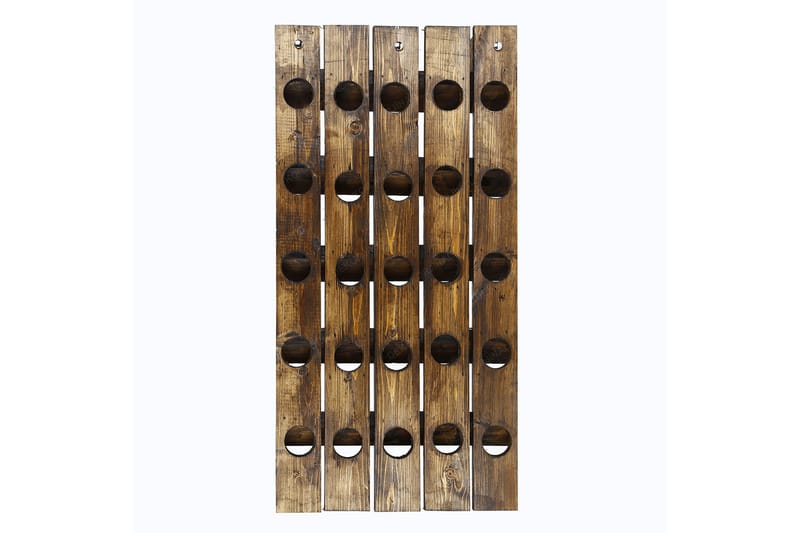 Pukkuri vinhylde 45 cm - Brun - Vinstativ & vinhylde
