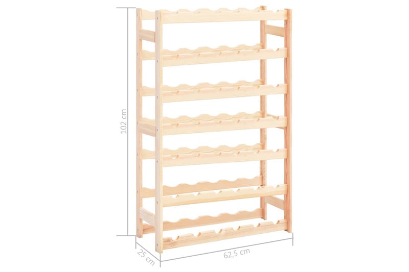 vinreol til 42 flasker FSC fyrretræ - Vinstativ & vinhylde