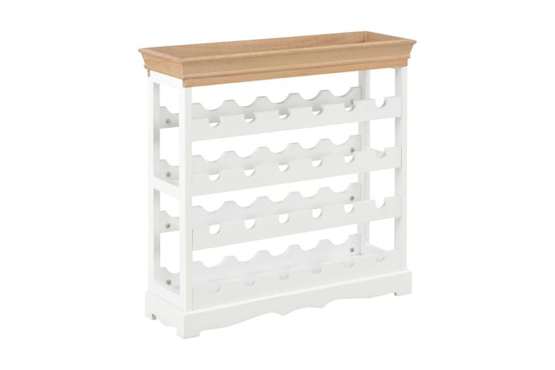 Vinskab 70 X 22,5 X 70,5 Cm Mdf Hvid - Hvid - Opbevaring - Hylder & Reoler - Opbevaringshylde - Vinstativ & vinhylde