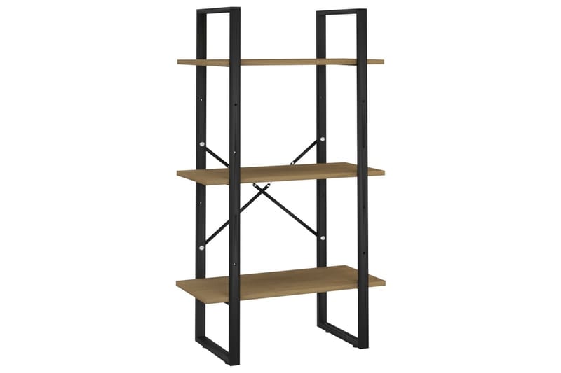 opbevaringsreol 60x30x105 cm massivt fyrretræ brun - Brun - Opbevaring - Hylder & Reoler - Bogreol