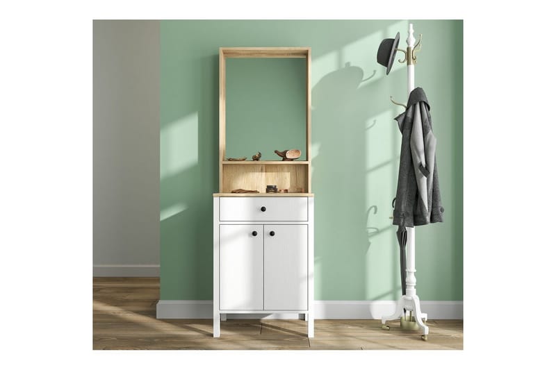 Orlan Fristående Hyllplan 190 cm - Natur/Hvid - Opbevaring - Hylder & Reoler - Hylder & hyldeknægte