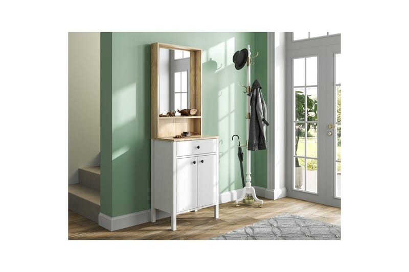 Orlan Fristående Hyllplan 190 cm - Natur/Hvid - Opbevaring - Hylder & Reoler - Hylder & hyldeknægte