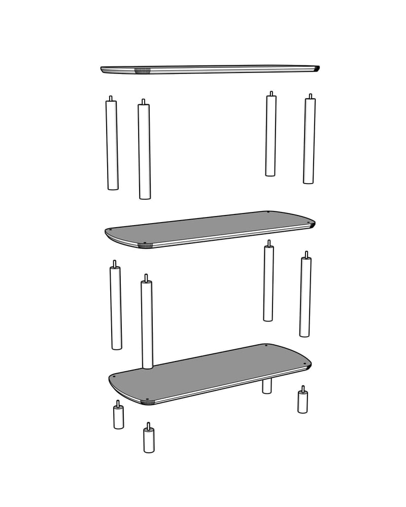 Pienk Bogreol 80 cm - Eg - Opbevaring - Hylder & Reoler - Bogreol