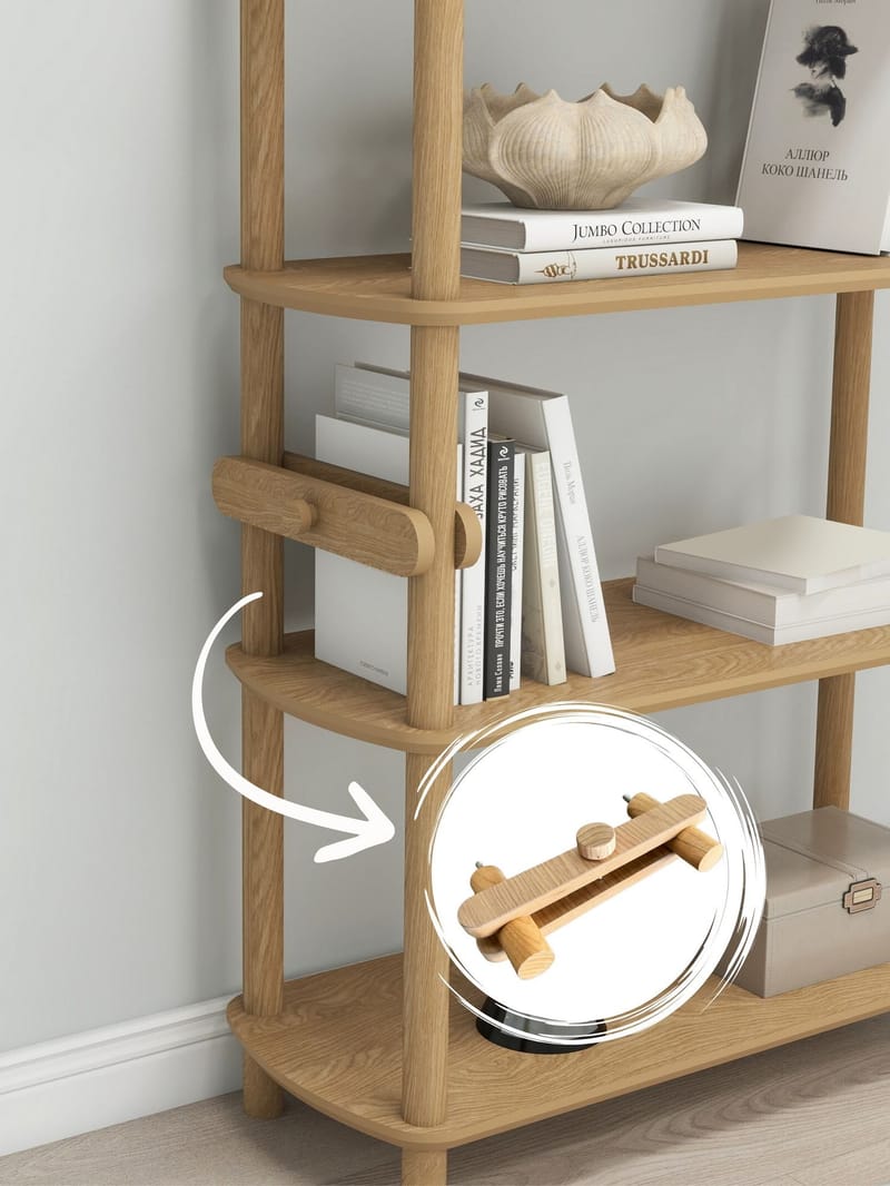 Pienk Bogreol 80x112 cm - Eg - Opbevaring - Hylder & Reoler - Bogreol