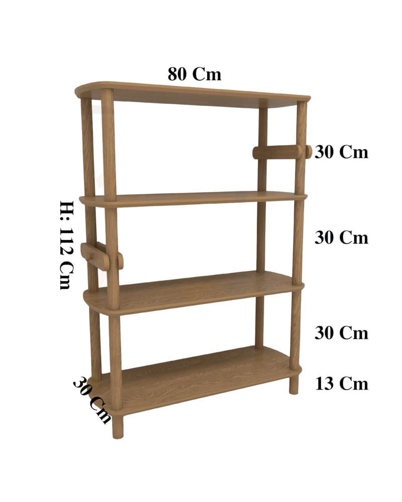 Pienk Bogreol 80x112 cm - Eg - Opbevaring - Hylder & Reoler - Bogreol