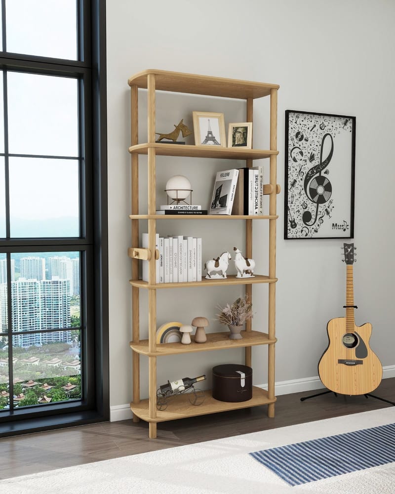 Pienk Bogreol 80x174 cm - Eg - Opbevaring - Hylder & Reoler - Bogreol