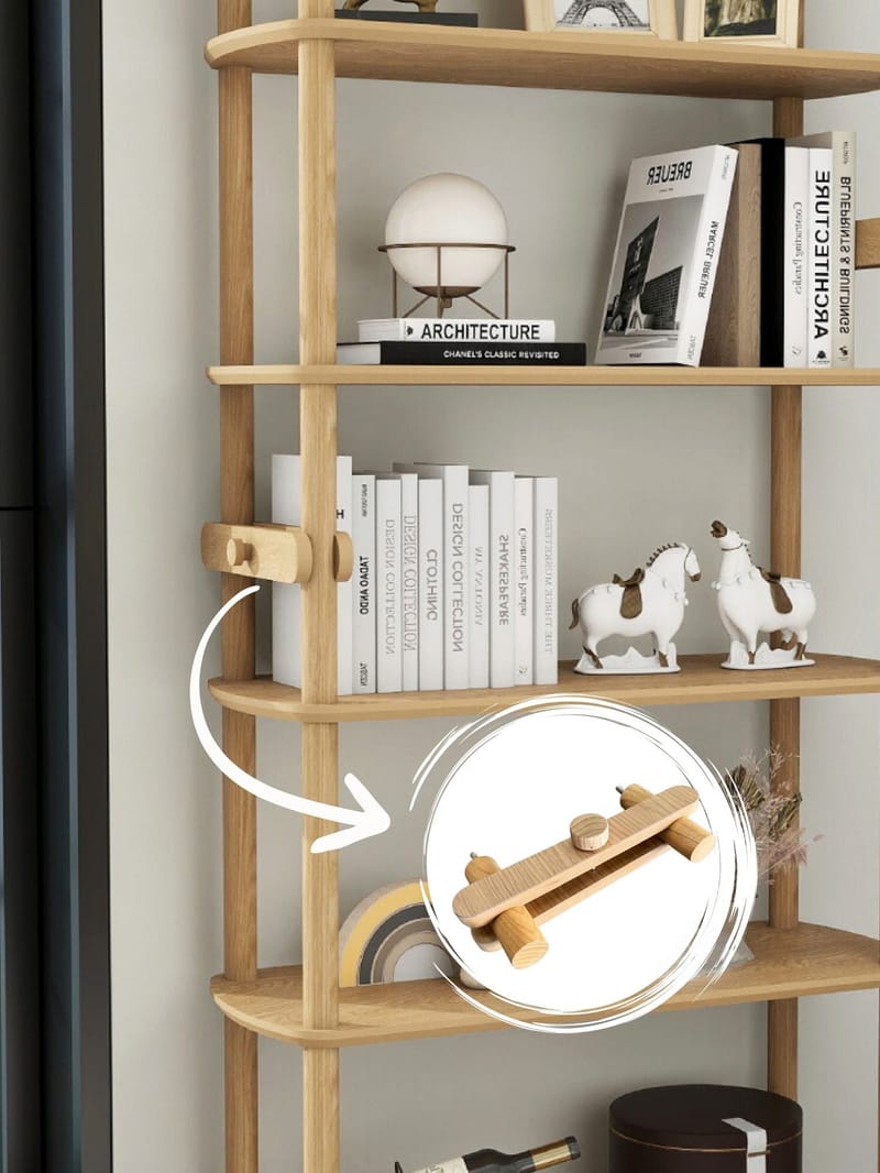 Pienk Bogreol 80x174 cm - Eg - Opbevaring - Hylder & Reoler - Bogreol