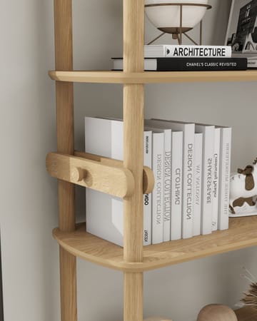Pienk Høj Bogreol 80 cm i Eg - Brun - Opbevaring - Hylder & Reoler - Bogreol