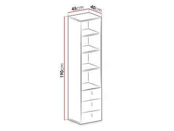 Planeta Bogreol 190 cm - Opbevaring - Hylder & Reoler - Bogreol