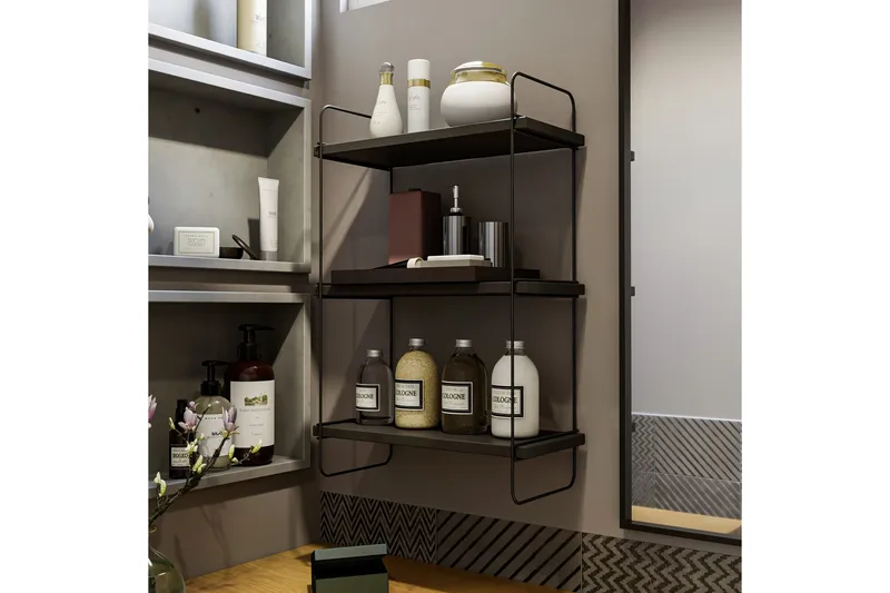 Pulalis Væghylde 40 cm - Antracit - Opbevaring - Hylder & Reoler