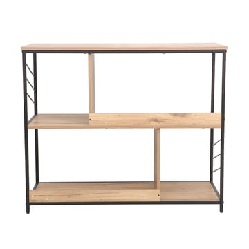 Reol HOME4YOU Dimitra 100x40x835 cm Rustik/Sort - lyst rustikt træ/sort - Opbevaring - Hylder & Reoler - Hylder & hyldeknægte