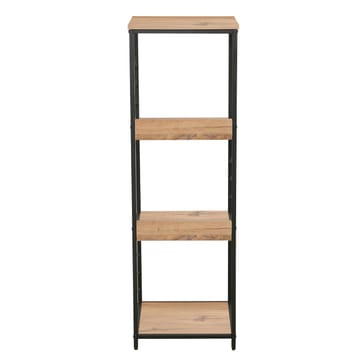 Reol HOME4YOU Dimitra 40x40x124 cm rustik/sort - lyst rustikt træ/sort - Opbevaring - Hylder & Reoler - Hylder & hyldeknægte