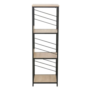 Reol HOME4YOU Dimitra 40x40x124 cm rustik/sort - lyst rustikt træ/sort - Opbevaring - Hylder & Reoler - Hylder & hyldeknægte