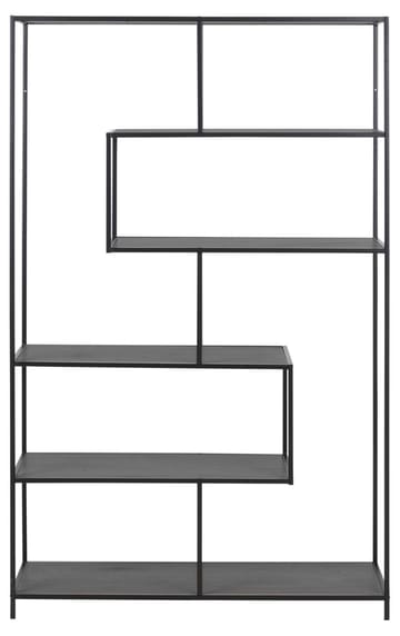 Reol HOME4YOU Seaford 114x35x185 cm Sort - Sort - Opbevaring - Hylder & Reoler - Bogreol