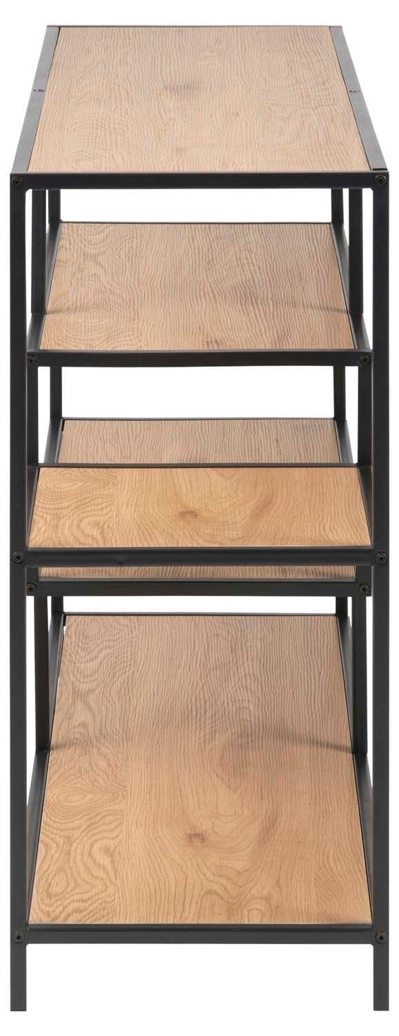 Reol HOME4YOU Seaford 114x35x78 cm eg - brun - Opbevaring - Hylder & Reoler - Hylder & hyldeknægte