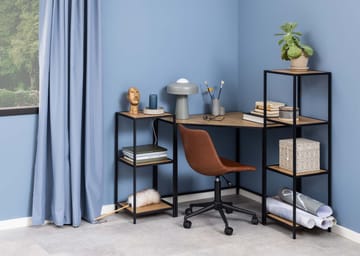 Reol HOME4YOU Seaford 35x37x1195 cm eg - vild eg/sort - Opbevaring - Hylder & Reoler - Hylder & hyldeknægte