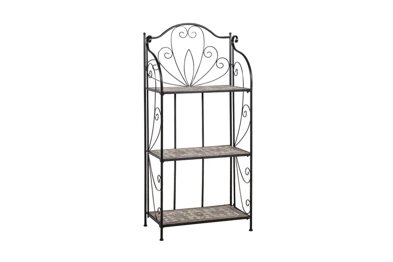 Reol MOSAIC 60x30xH128cm 3-lag Mørkegrå/ brun, undefined