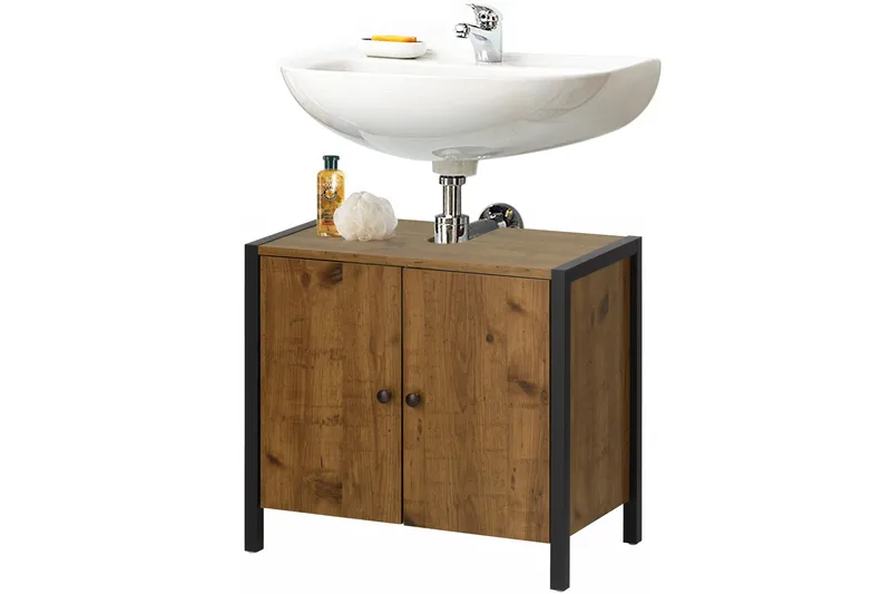 Brayden tørrestativ 60 cm - Brun/sort - Hus & renovering - Køkken & bad - Badeværelse - Badeværelsesmøbler - Underskab badeværelse