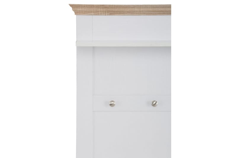 Dareia hylde 80 cm - hvid/Brun - Opbevaring - Tøjopbevaring - Knagerækker - Tøjstativ