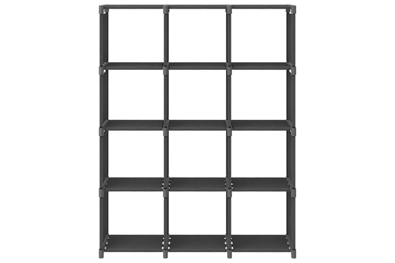Displayreol Med 12 Kubeformede Rum 103x30x141 cm Stof Grå - Opbevaring - Hylder & Reoler - Reolsystem