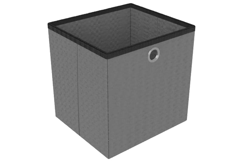 Displayreol Med 12 Rum Og Kasser 103x30x141 cm Stof Sort - Opbevaring - Hylder & Reoler - Reolsystem
