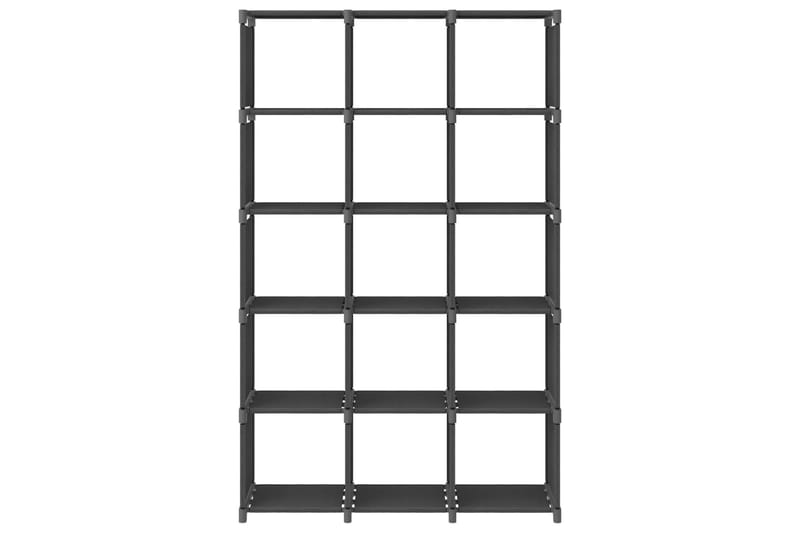 Displayreol Med 15 Kubeformede Rum 103x30x175,5 cm Stof Grå - Opbevaring - Hylder & Reoler - Reolsystem