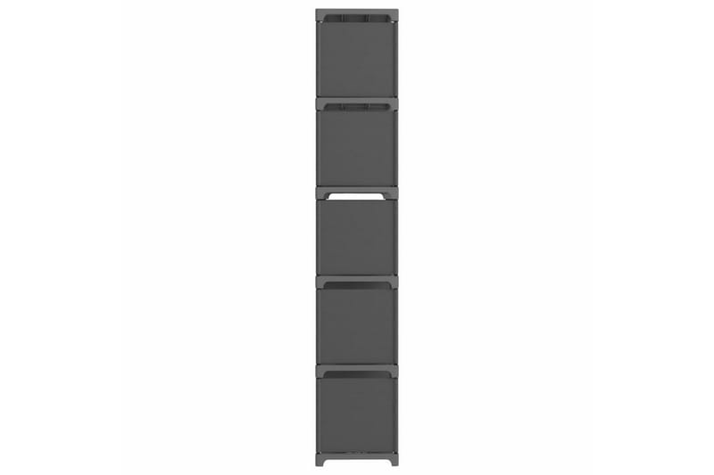 Displayreol Med 15 Kubeformede Rum 103x30x175,5 cm Stof Grå - Opbevaring - Hylder & Reoler - Reolsystem