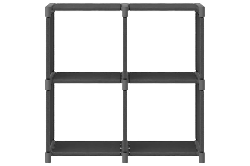 Displayreol Med 4 Kubeformede Rum 69x30x72,5 cm Stof Grå - Reolsystem