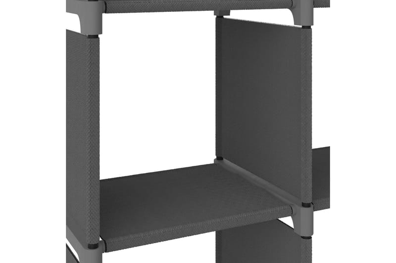 Displayreol Med 4 Kubeformede Rum 69x30x72,5 cm Stof Grå - Opbevaring - Hylder & Reoler - Reolsystem