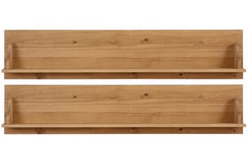 Taisia væghylde 120 cm 2 stk. - Brun - Opbevaring - Hylder & Reoler - Væghylde & vægreol