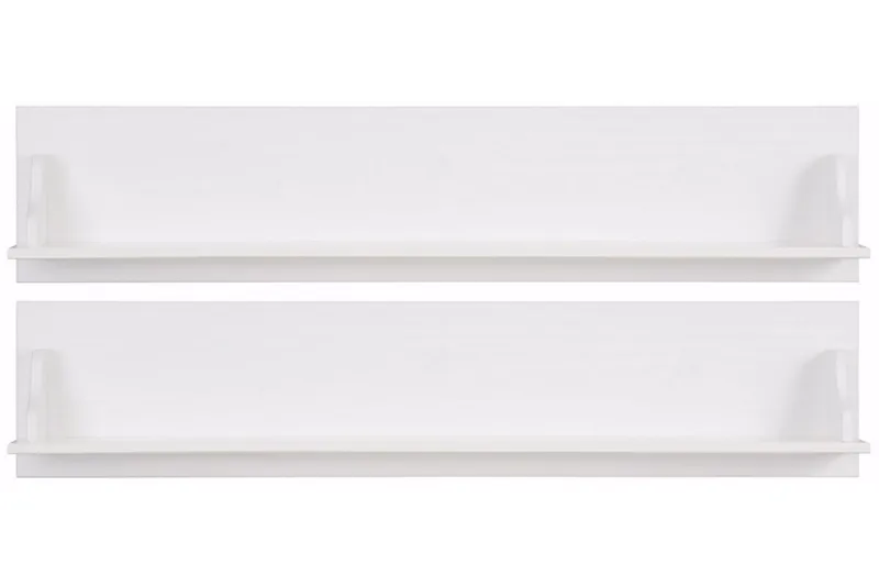 Taisia væghylde 120 cm 2 stk. - hvid - Opbevaring - Hylder & Reoler - Væghylde & vægreol