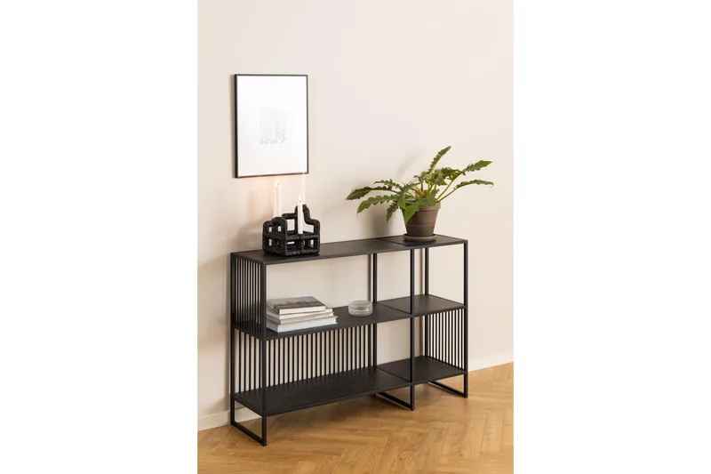 Saklani Reol 120 cm - Sort - Opbevaring - Hylder & Reoler - Bogreol