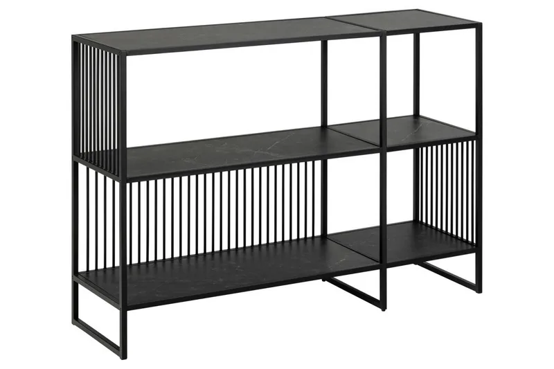 Saklani Reol 120 cm, Sort