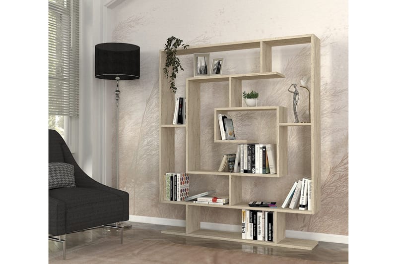 Sarmasik Reol 124,8 cm - Beige - Opbevaring - Hylder & Reoler - Bogreol