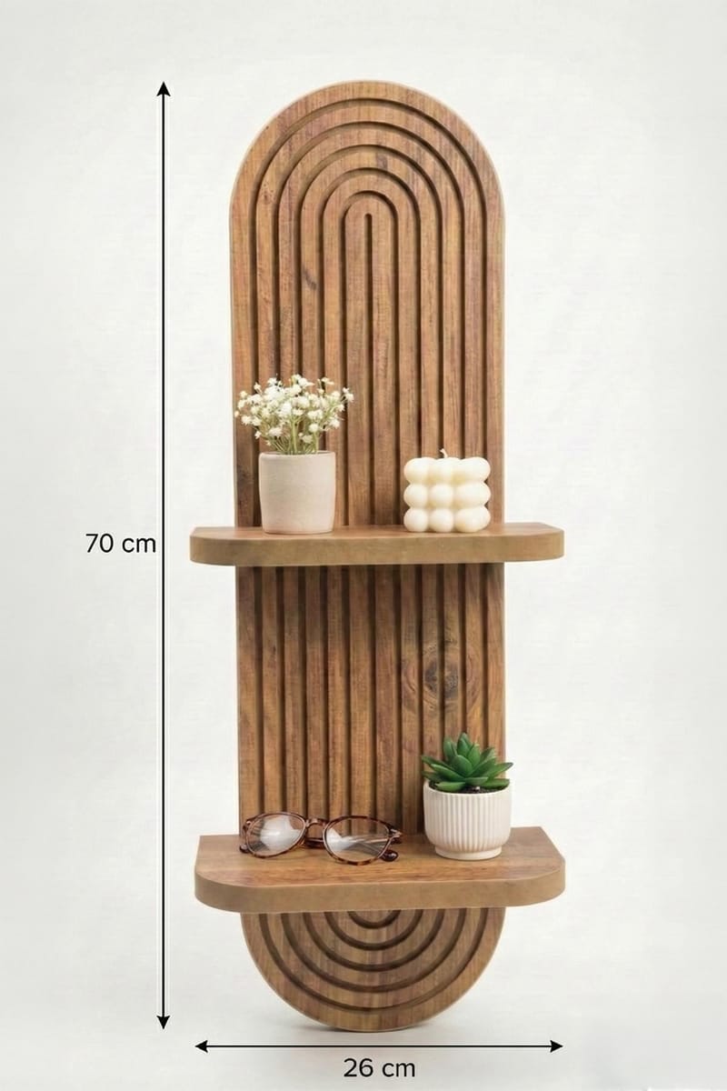 Savik Væghylde 26x35x13 cm - Eg - Opbevaring - Hylder & Reoler - Væghylde & vægreol