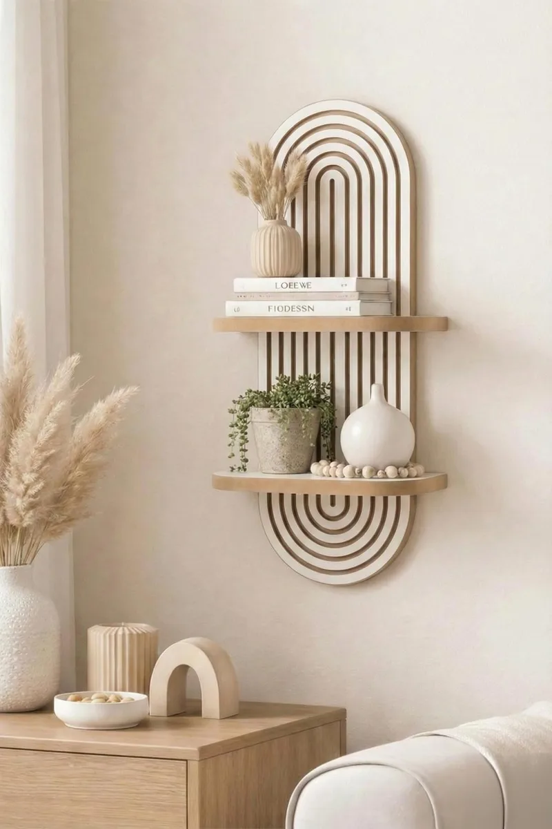 Savik Væghylde 26x35x13 cm, Hvid