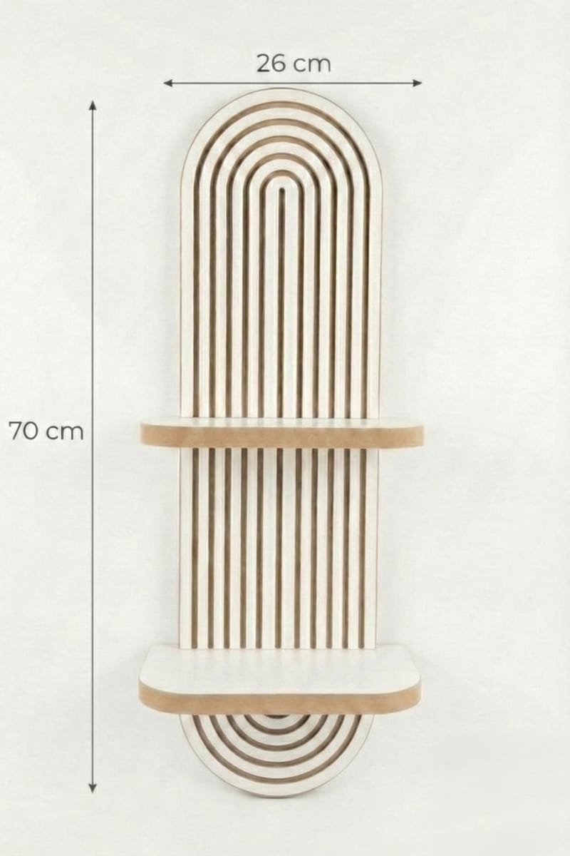 Savik Væghylde 26x35x13 cm - Hvid - Opbevaring - Hylder & Reoler - Væghylde & vægreol