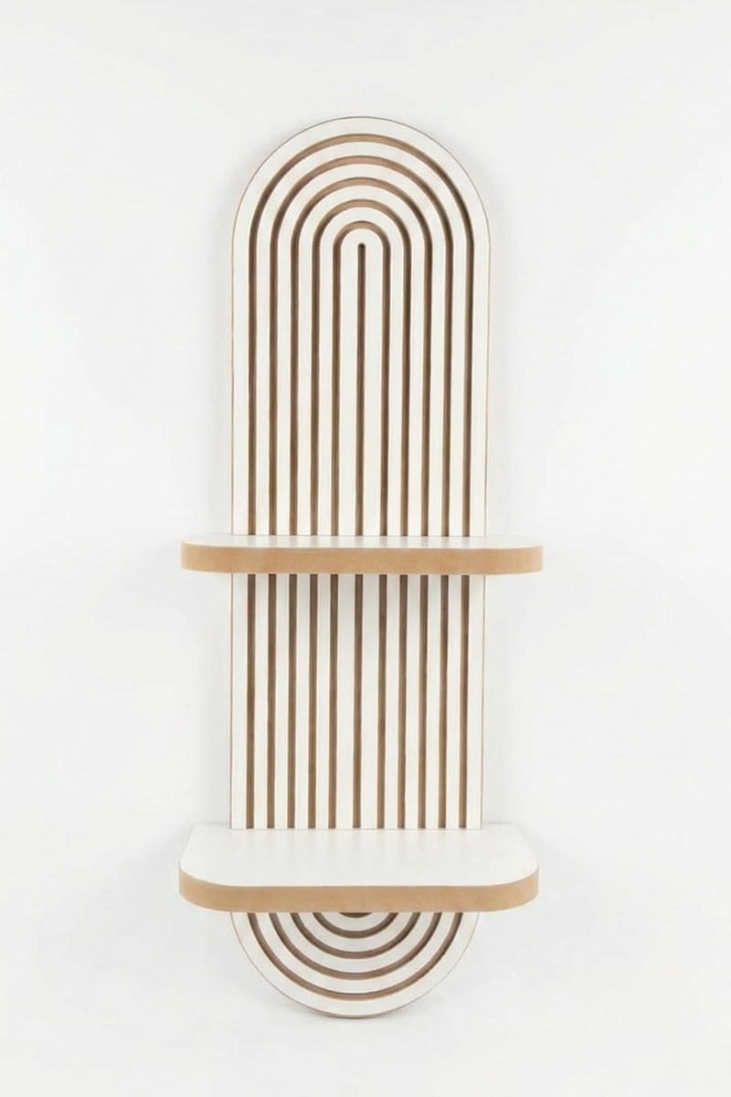 Savik Væghylde 26x35x13 cm - Hvid - Opbevaring - Hylder & Reoler - Væghylde & vægreol