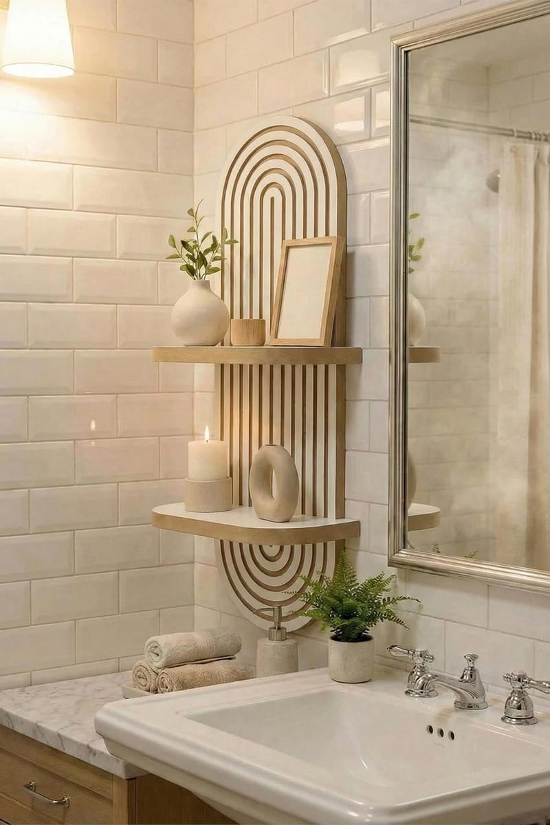 Savik Væghylde 26x35x13 cm - Hvid - Opbevaring - Hylder & Reoler - Væghylde & vægreol