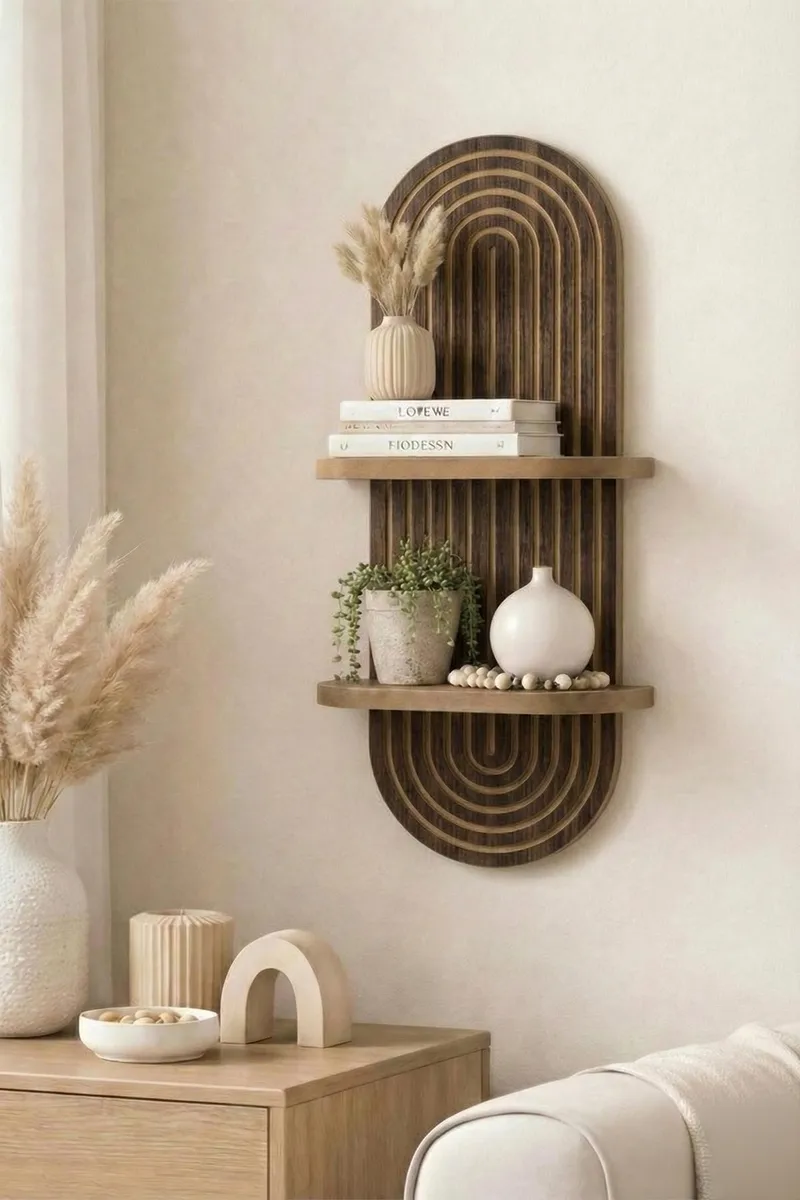 Savik Væghylde 26x35x13 cm - Wenge - Opbevaring - Hylder & Reoler - Væghylde & vægreol