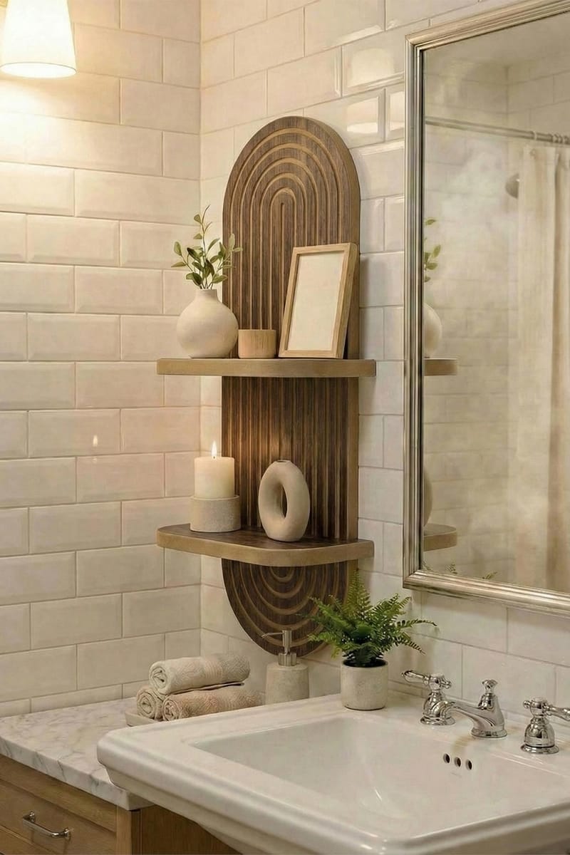 Savik Væghylde 26x35x13 cm - Wenge - Opbevaring - Hylder & Reoler - Væghylde & vægreol