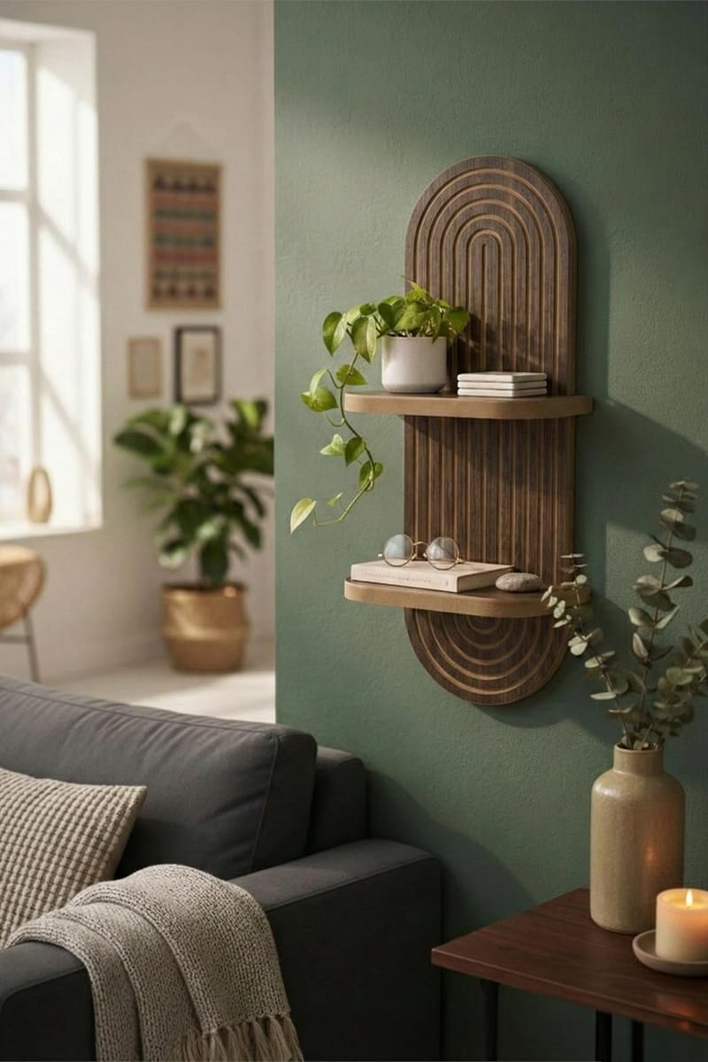 Savik Væghylde 26x35x13 cm - Wenge - Opbevaring - Hylder & Reoler - Væghylde & vægreol