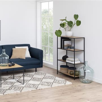 Seaford Bogreol 77 cm i Træ med Metalstel - Brun|Sort - Opbevaring - Hylder & Reoler - Bogreol