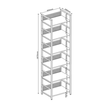 Shelf HOME4YOU - ask/sort - Opbevaring - Hylder & Reoler - Hylder & hyldeknægte