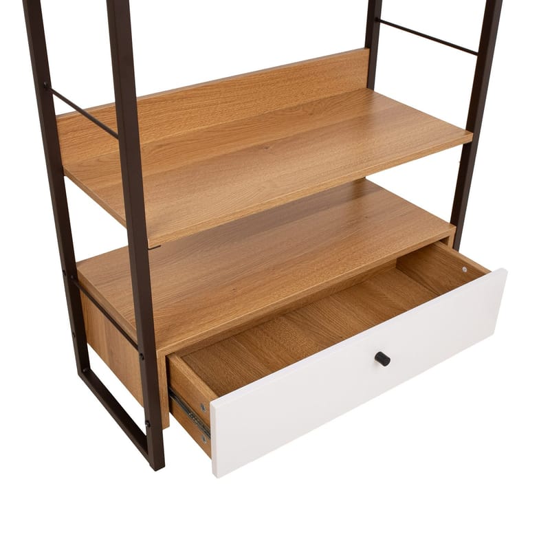 Shelf HOME4YOU - eg/hvid - Opbevaring - Hylder & Reoler - Hylder & hyldeknægte